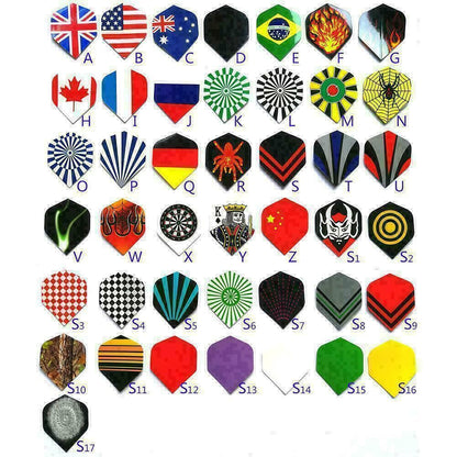 60Pcs Flight Dart Flights in 20 Patterns Nice T4D4 Darts Profe Flying Y0M3 Y5O4