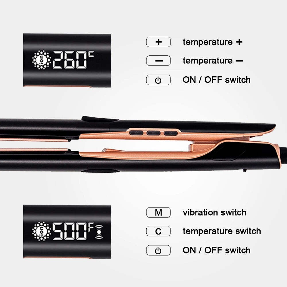 Plasma Hair Straightener 260°C Ionic Salon Flat Iron