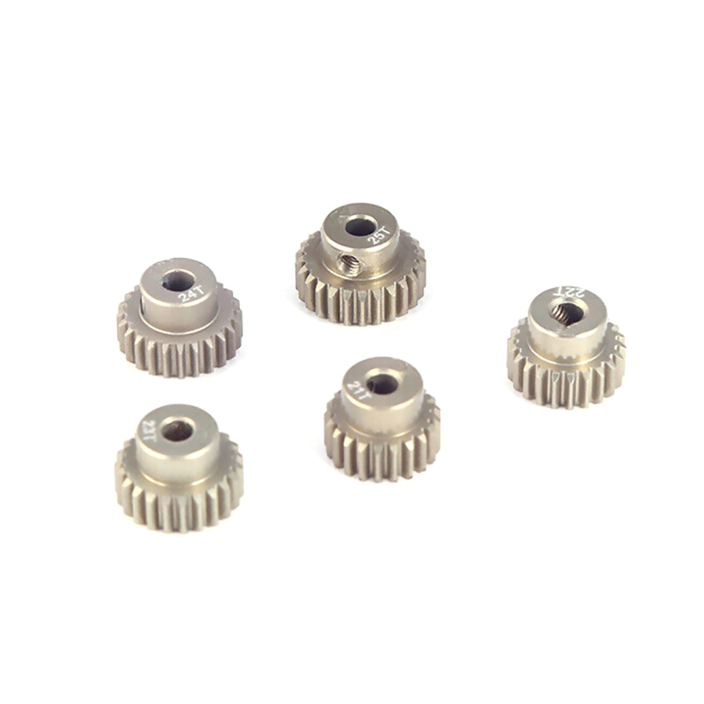 21T-25T Aluminum Pinion Gear Set For 1/10 RC Car Brushed Brushless Motor Parts;