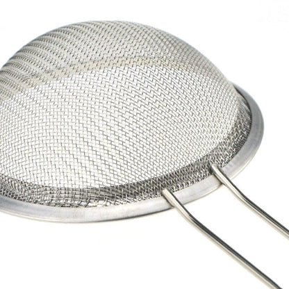 Fine Mesh Strainer Set of 3 Stainless Steel Sieve with Nut Milk Bag Sifter Metal