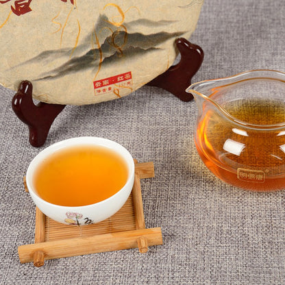 357g Yunnan Dian Black Tea Big Tree Tea Xigui Red Tea Cake Strong Aroma Type Tea
