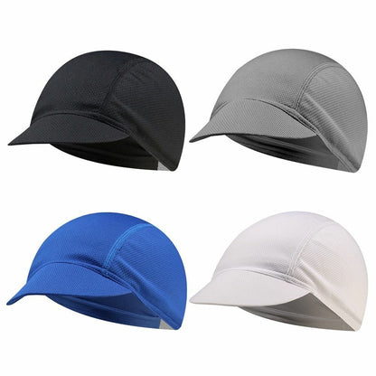 Cycling Cap Solid Color Protection Running Sports Hat Mesh Outdoor Riding Biking