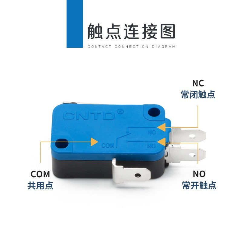 20pcs CNTD Limit Switch CMV10 Micro Button Long Handle Open Limit Sensor Roller