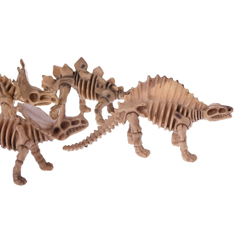 12pcs Dinosaur Fossil Skeleton Simulation Model Action Figure Toy Gift For Kids