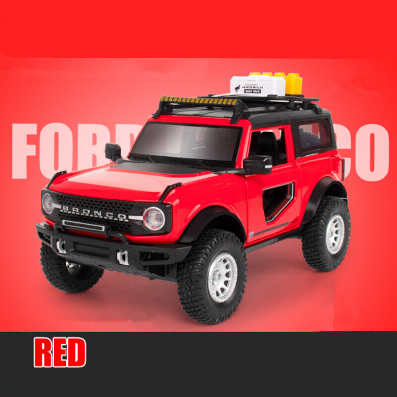 1:24 Ford Bronco Lima Diecast Model Car Modified SUV Off-road Vehicle Toy Gift