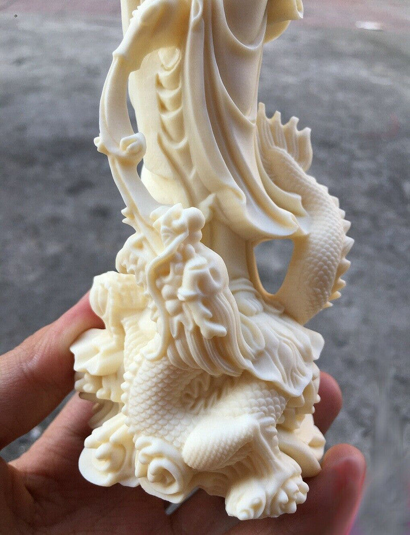 New Guanyin Bodhisattva Statue Ornaments Crafts Chinese Traditional Hand Carved
