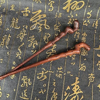Lightning Ziziphus Wood Seven Star Hairpin Taoist Bun Pin Wood Hair Accessory1pc