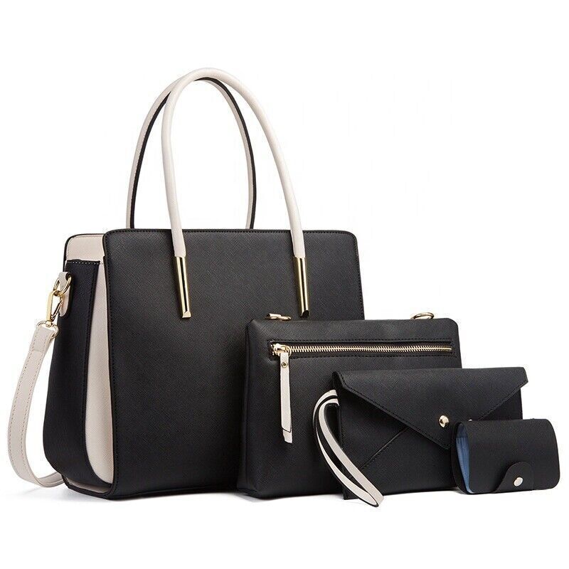 Shoulder bag big size sets for ladies 4X1 trendy women purses and handbags