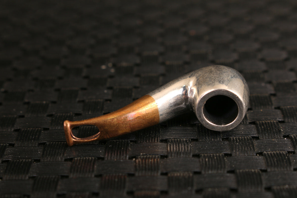 useful solid silver Handmade slippy smoking tool pipe can be used