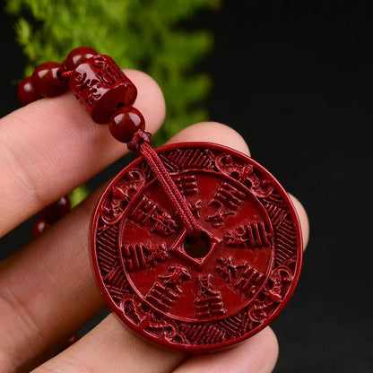 Cinnabar Necklaces108 Beads Amulet Peace Jewelry Sweater Chain