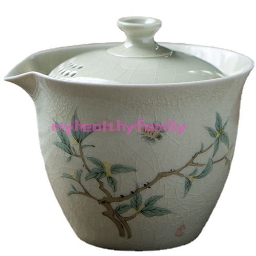 150ml Retro Hand Ceramic Gaiwan Tea Bowl Kung Fu Tea Set Tureen Decorate