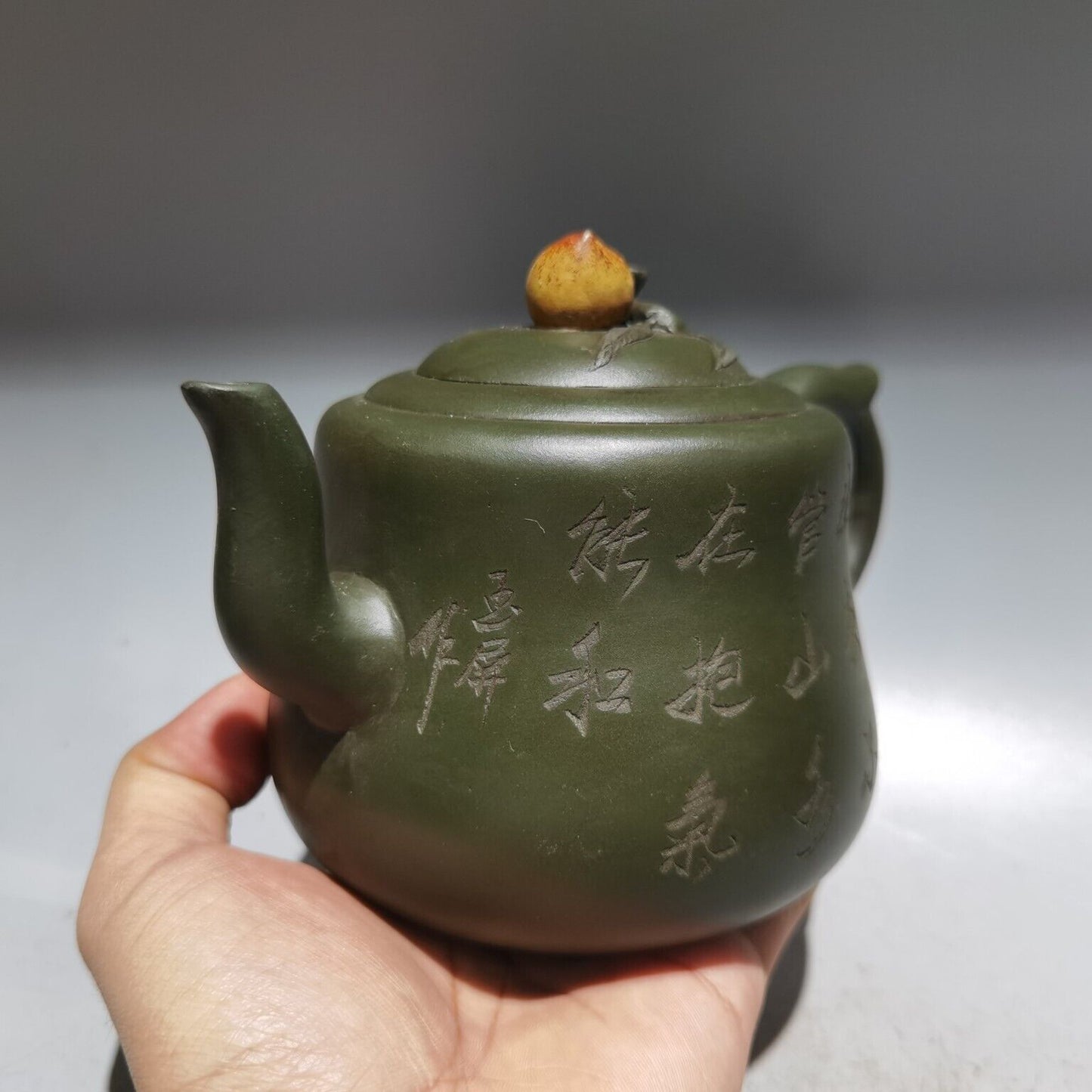 vintage chinese yixing purple clay teapot zisha ceremony scenery teaware art