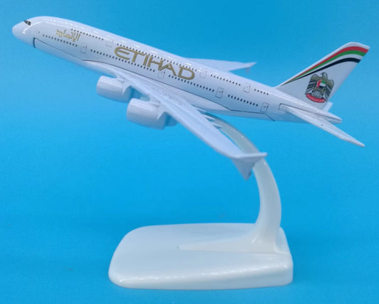 16cm ETIHAD AIRBUS A380 Passenger Airplane Aeroplane Diecast Aircraft Model