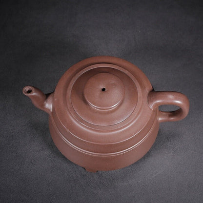 Chinese Yixing Zisha Clay Handmade Exquisite Teapot（三角线圆 底款：徐汉棠）