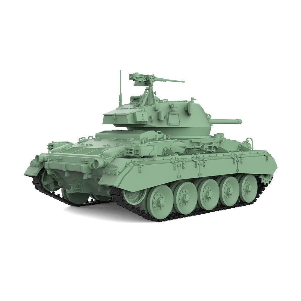 SSMODEL SS87512 1/87 HO Scale Railway Military Model US M24 Chaffee Light Tank