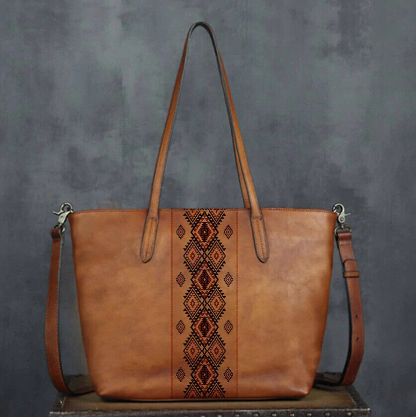 CELELA Women Vintage Tribal Print Tote Crossbody Handbag Shoulder Bag Purse GU