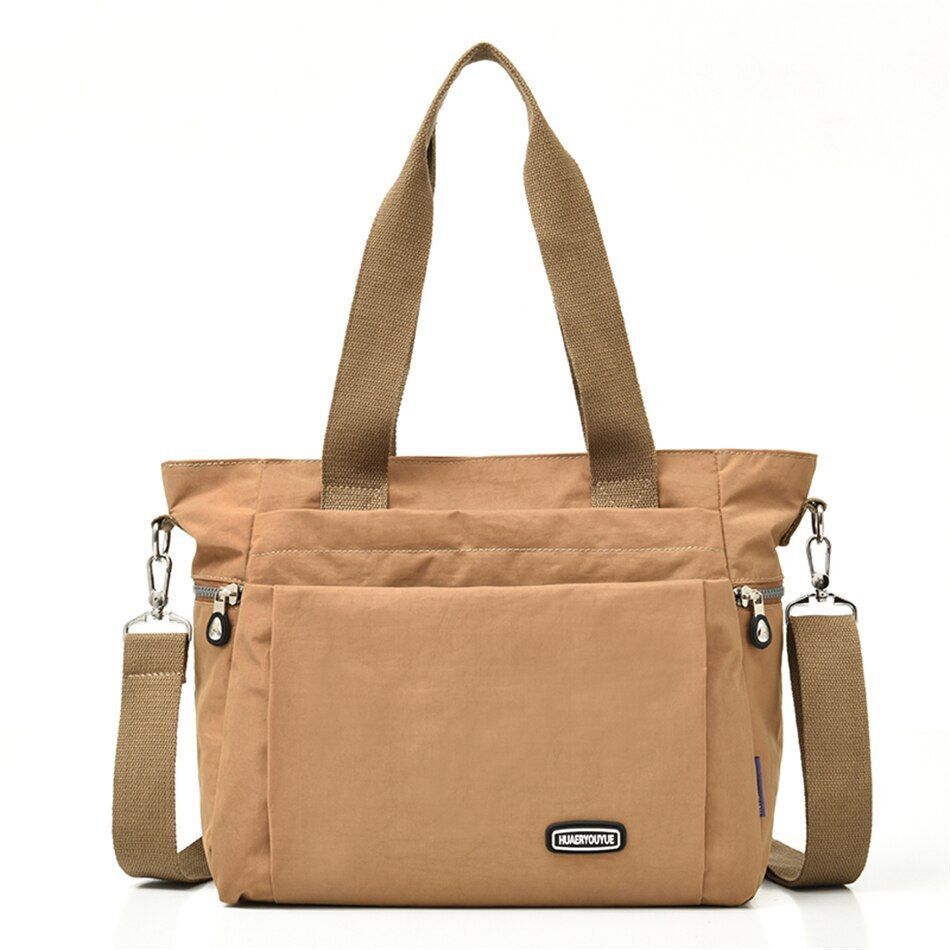 Fall Large Capacity Travel Shoulder Bag Canvas Casual Tote Purse Handbag Nylon