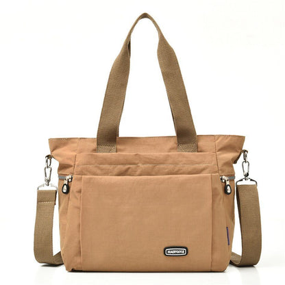 Fall Large Capacity Travel Shoulder Bag Canvas Casual Tote Purse Handbag Nylon
