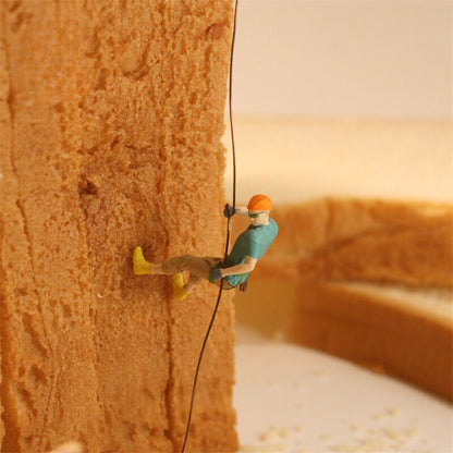 1/64 Rock Climbing Figure Model City Scene Display Props Model Accessory