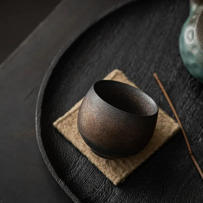 Handmade Rough Ceramic Teacup Kung Fu Teaware Accessories Stoneware Tea Cup