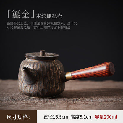 Gilded View Mountain Side Pot Tea Pot Household Single Pot Tea Set