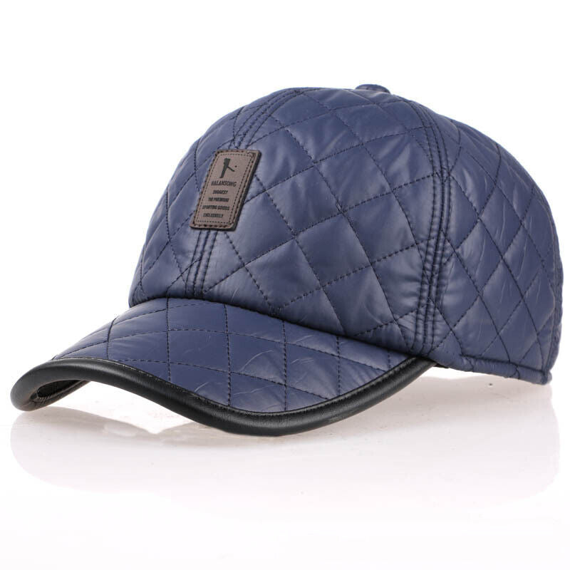 Casual Baseball Caps Warm Hats Sports Caps Bright Leather Casual Hats Men's Hats