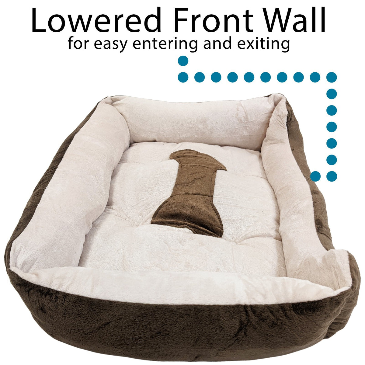 Luxury Pet Bed for Dogs or Cats - Super Soft, Machine Washable, Non-Slip Bottom