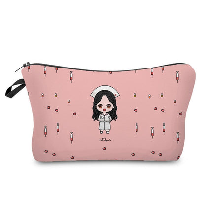 Cosmetic Bags Printed Makeup Bag Small Toiletry Bag Storage Purses 2*22*13.5 CM