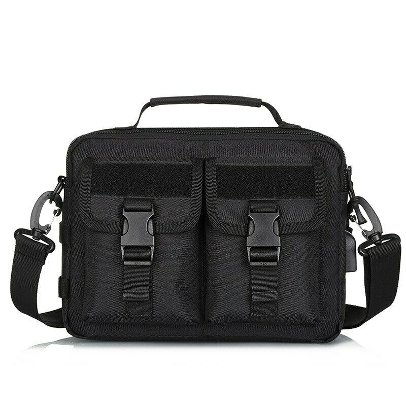 USB Charging Shoulder Bag Tactical Sling Backpack Briefcase Military Crossbody