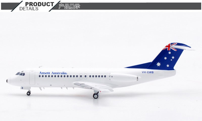 1:200 InFlight Ansett Australia Fokker F-28-4000 Airplane Diecast Aircraft Model