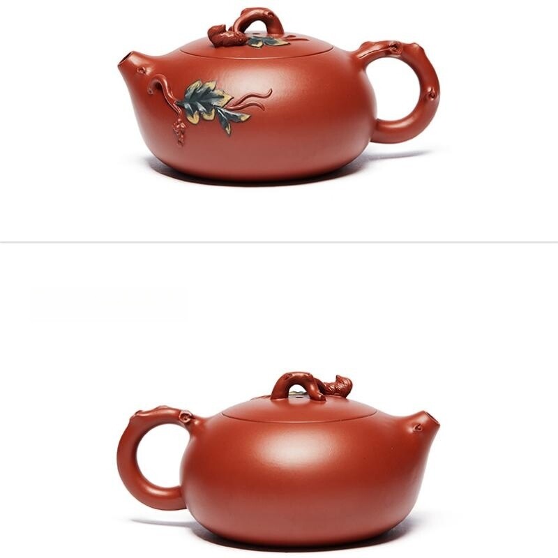 Full Handmade Tea Pot Squirrel Design Boutique Dahongpao Clay Yixing Zisha Xishi