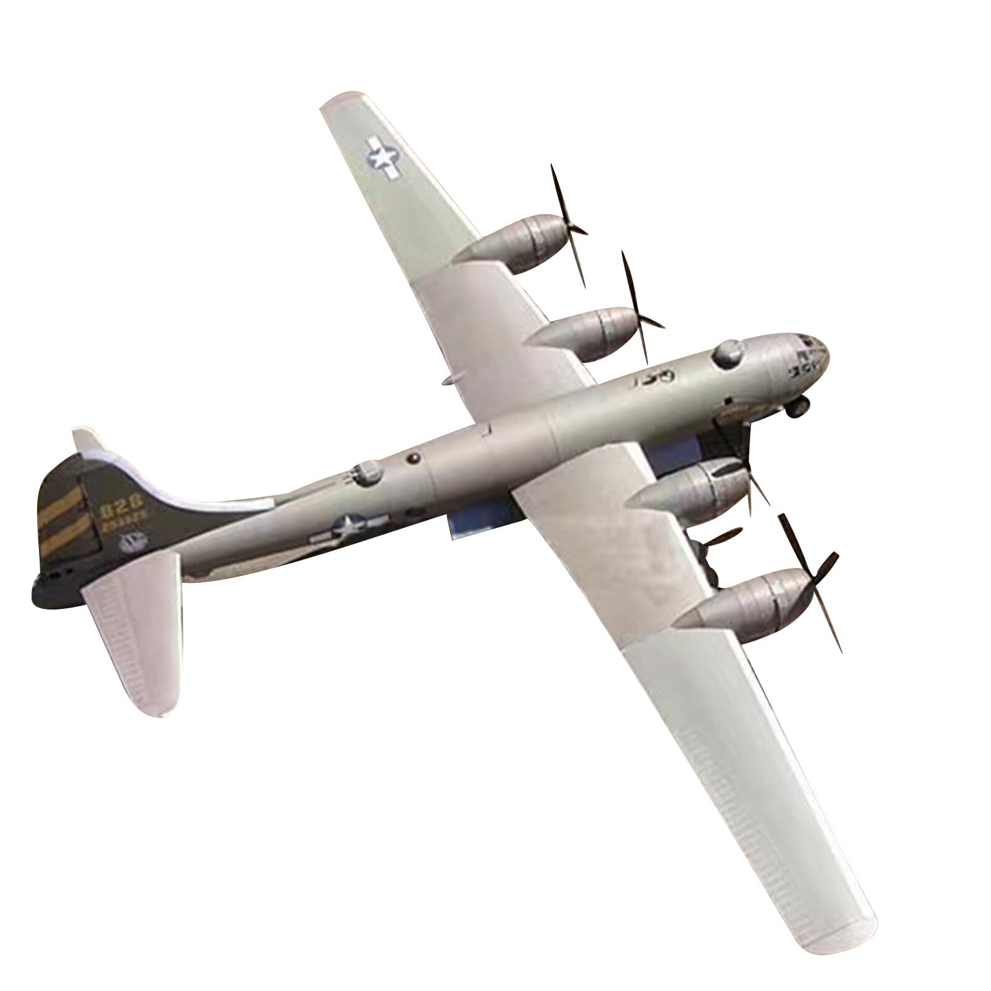 1:47 B-29 SuperFortress Bomber Paper Military Aircraft Airplane Model DIY