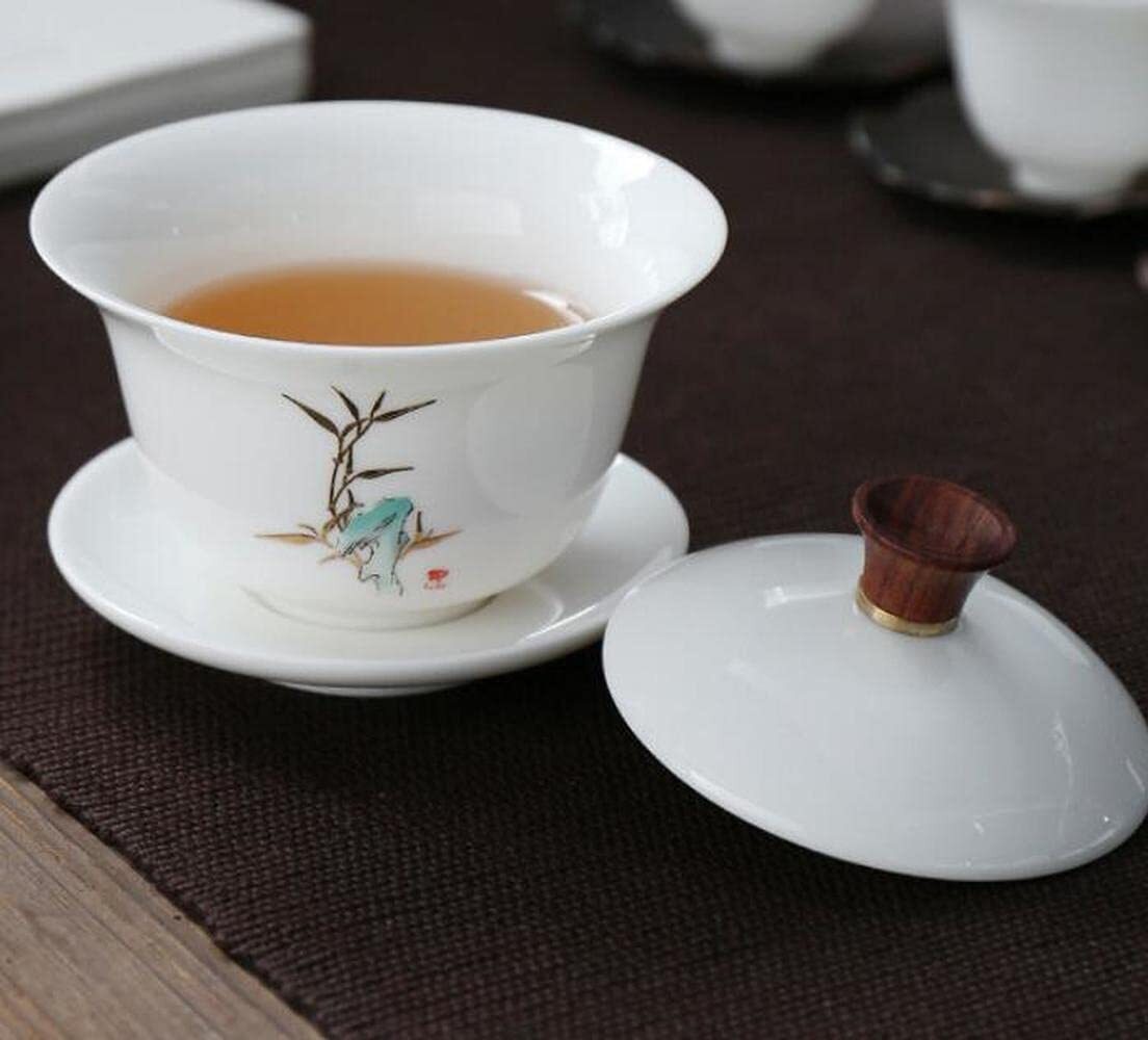 200ml Ceramic Gaiwan Household Bowl Tea Cup Tea Set Tea Cup Bowl Tea Decor