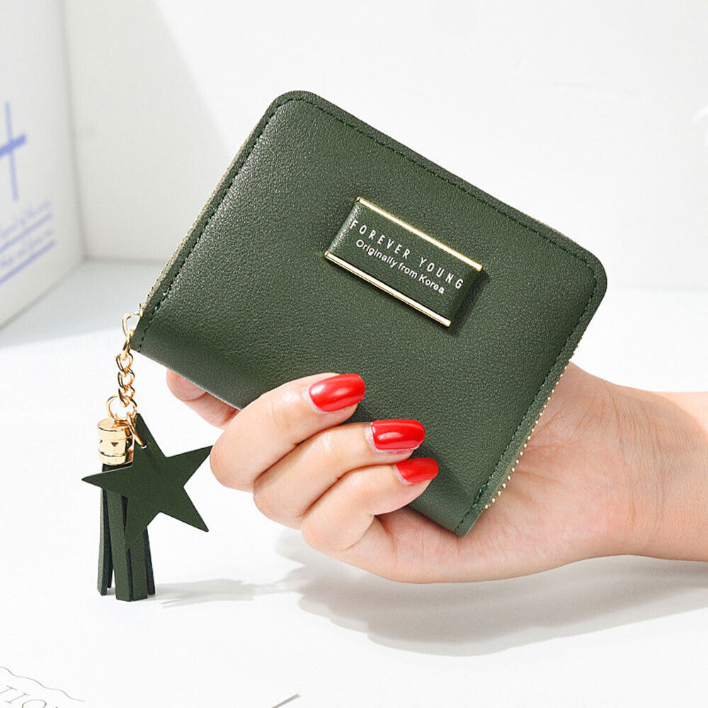 Fashion Small Women Zipper Wallet Leather Coin Bag Credit Card Mini Purse Clutch