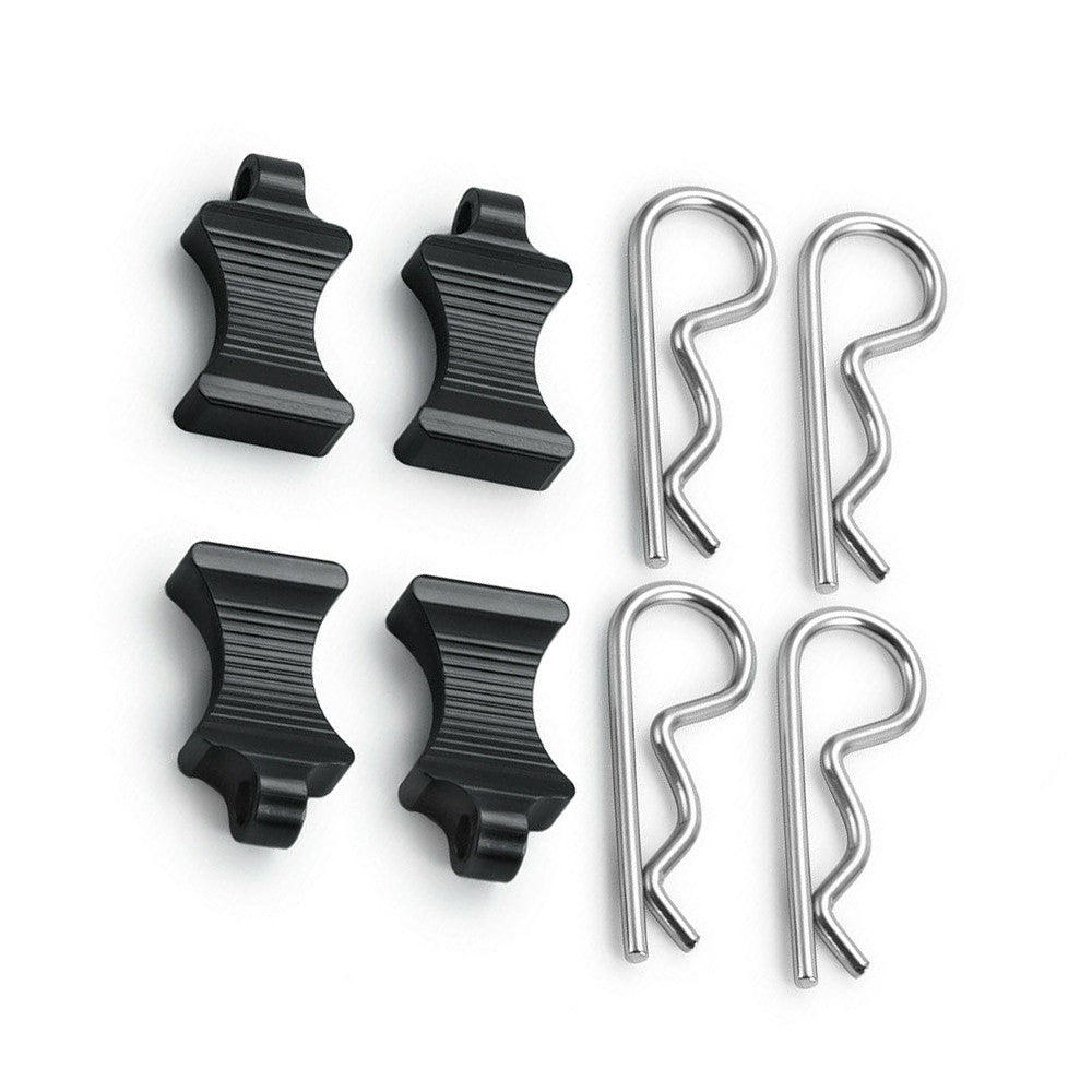 4Pcs Alloy&Steel R-type Body Clips With Mount For Axial SCX6 AXI05000 1/6 RC Car