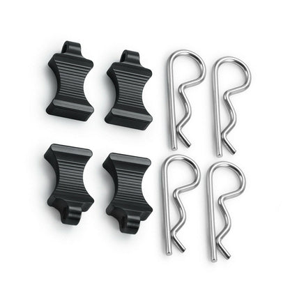 4Pcs Alloy&Steel R-type Body Clips With Mount For Axial SCX6 AXI05000 1/6 RC Car