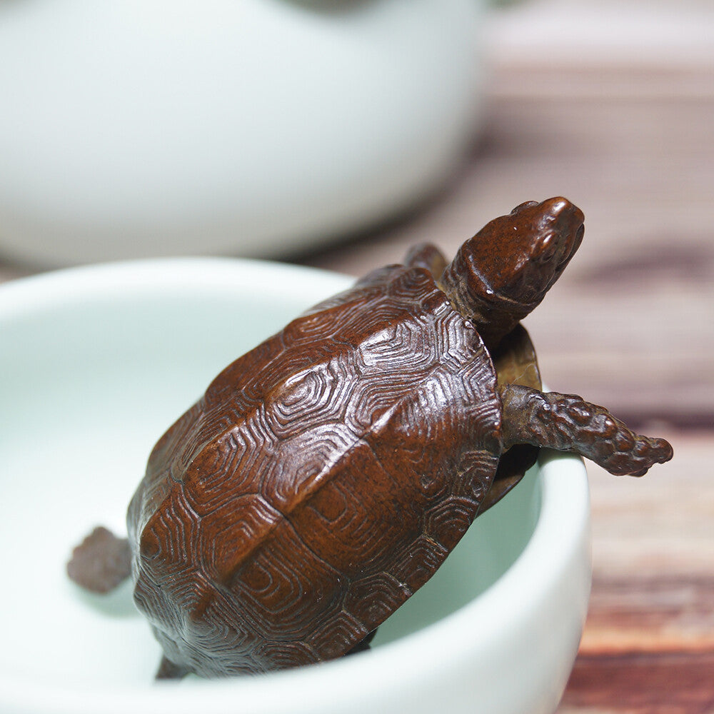 Copper Turtle Tea Pet Copper Insect Tea Pet Collectable Creative Statue Gifts