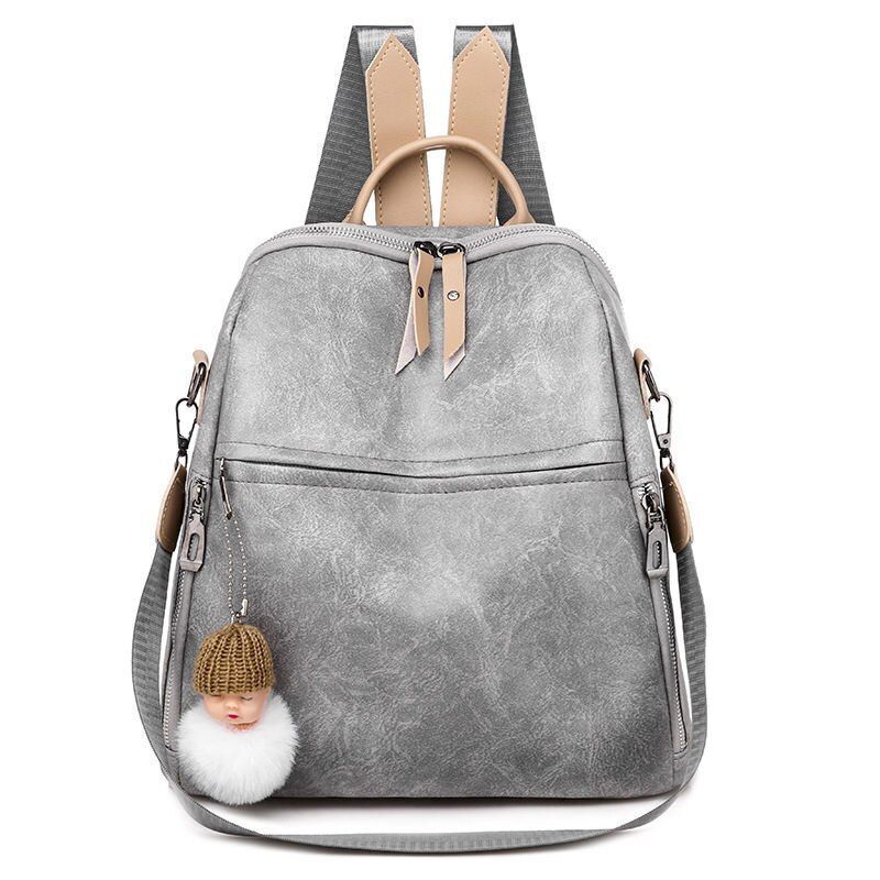 Synthetic Leather Backpacks School Bags Large School Bags Student Book Bag Retro