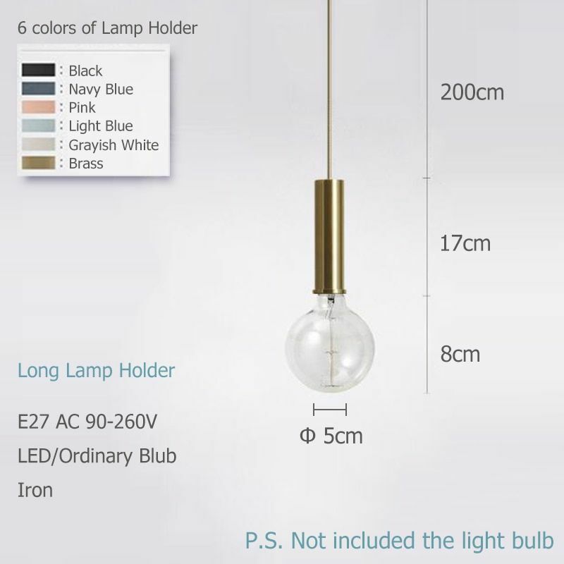 Nordic Loft Simple Pendant Lights E27 LED Modern Creative Hanging Lamp Design 1x