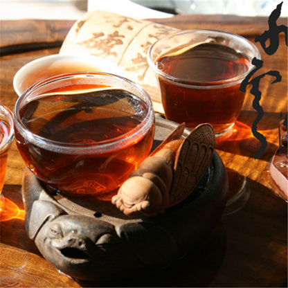 357g Yunnan Chinese Pu-erh Tea Cake Ripened Pu'er Tea Health Green Food Puer Tea