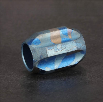 Titanium Alloy Knife Lanyard Bead Paracord Bracelet Bead Necklace Pendant DIY