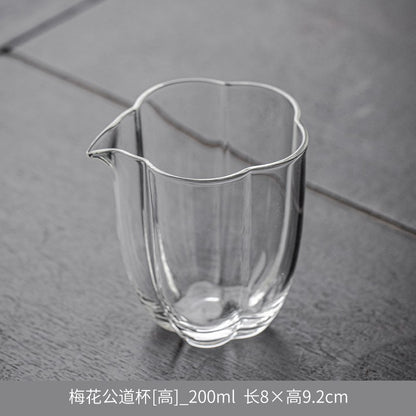1pc Glass Fair Cup Thickening Tea Set Handmade Single Tea Cup