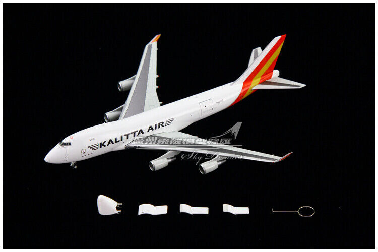 1:400 JC Wings KALITTA AIR BOEING 747-400F Airfreighter Airplane Diecast Model