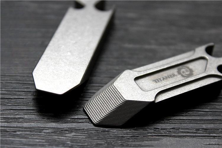 Titanium Alloy Pocket Pry Bar Crowbar EDC Camping Multi Tools Bottle Opener