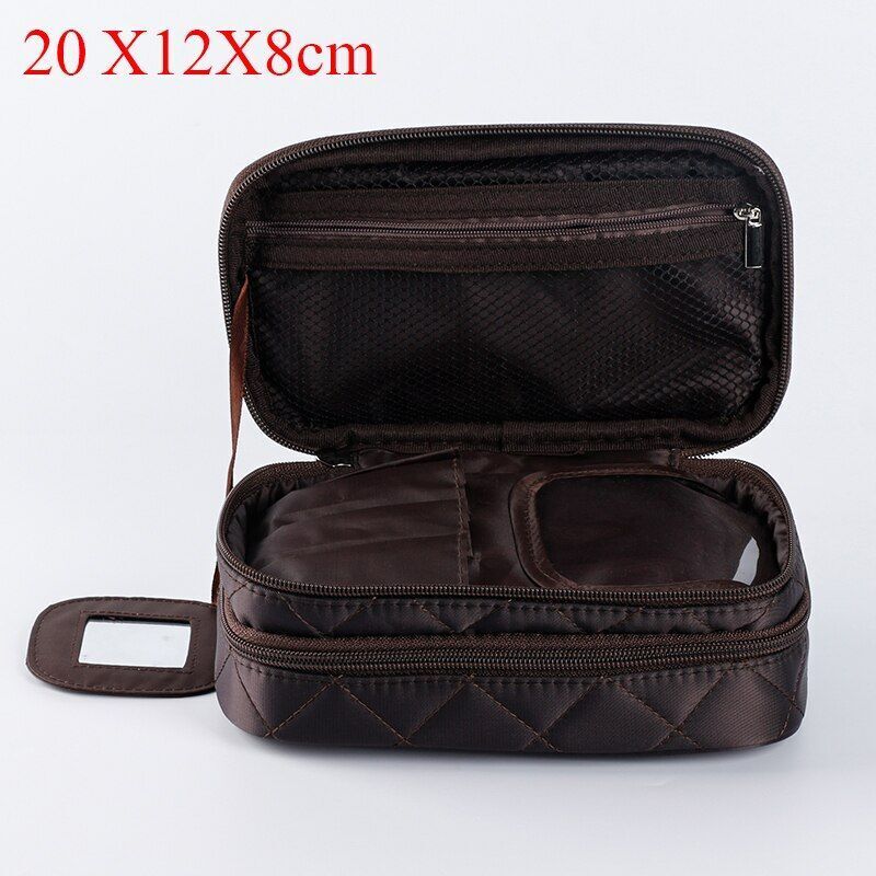 Cosmetic Bag Waterproof Double Layer Travel Organizer Makeup Bag Toiletry Pouch