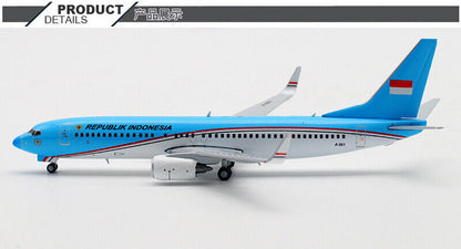 1:400 JC WINGS REPUBLIK INDONESIA BOEING 737-800 Passenger Plane Diecast Model