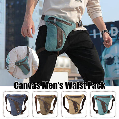 Thigh Fanny Pack Drop Bag Motorcycle Riding Shoulder Pouch Crossbody Leg Bag Men