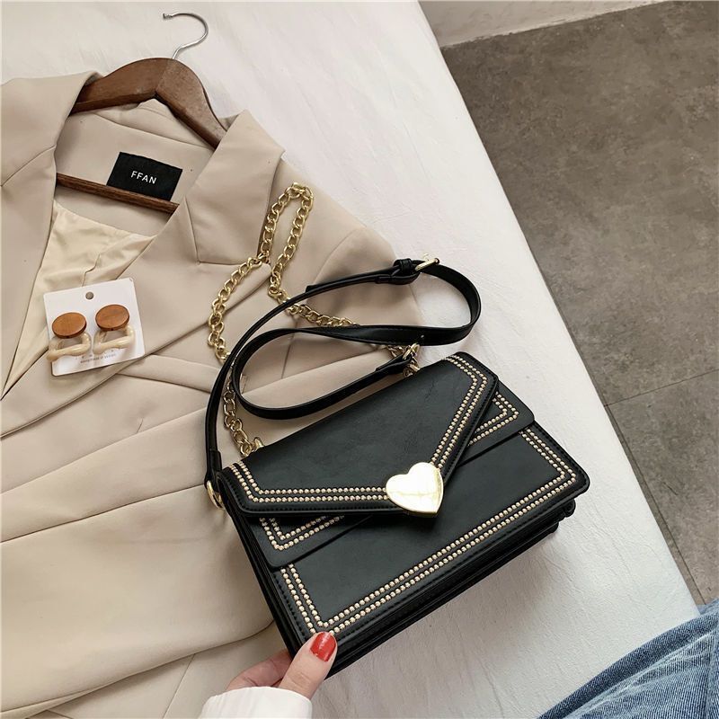Crossbody Messenger Bag Shoulder Quilted Bag Purse Handbag 22*14.5*7.5 CM Black