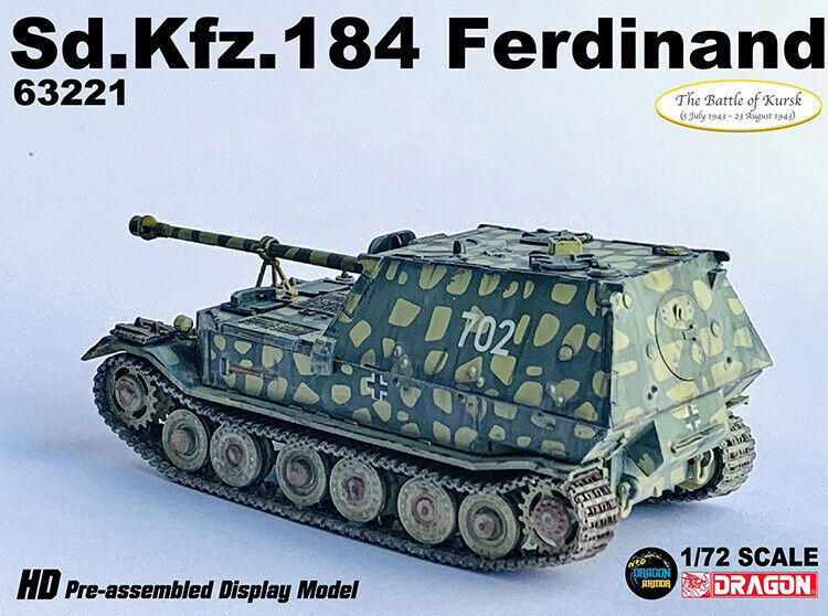 Dragon 1/72 German Sd.Kfz.184 Ferdinand Anti-tank Destroyer Kursk Model 63221