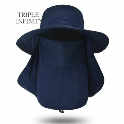 Summer Large Bucket Hat Foldable Breathable Hiking Fishing Camping 10*56-60 CM
